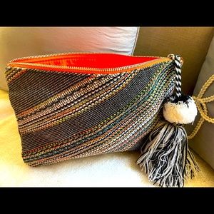 Multi - color hand bag
